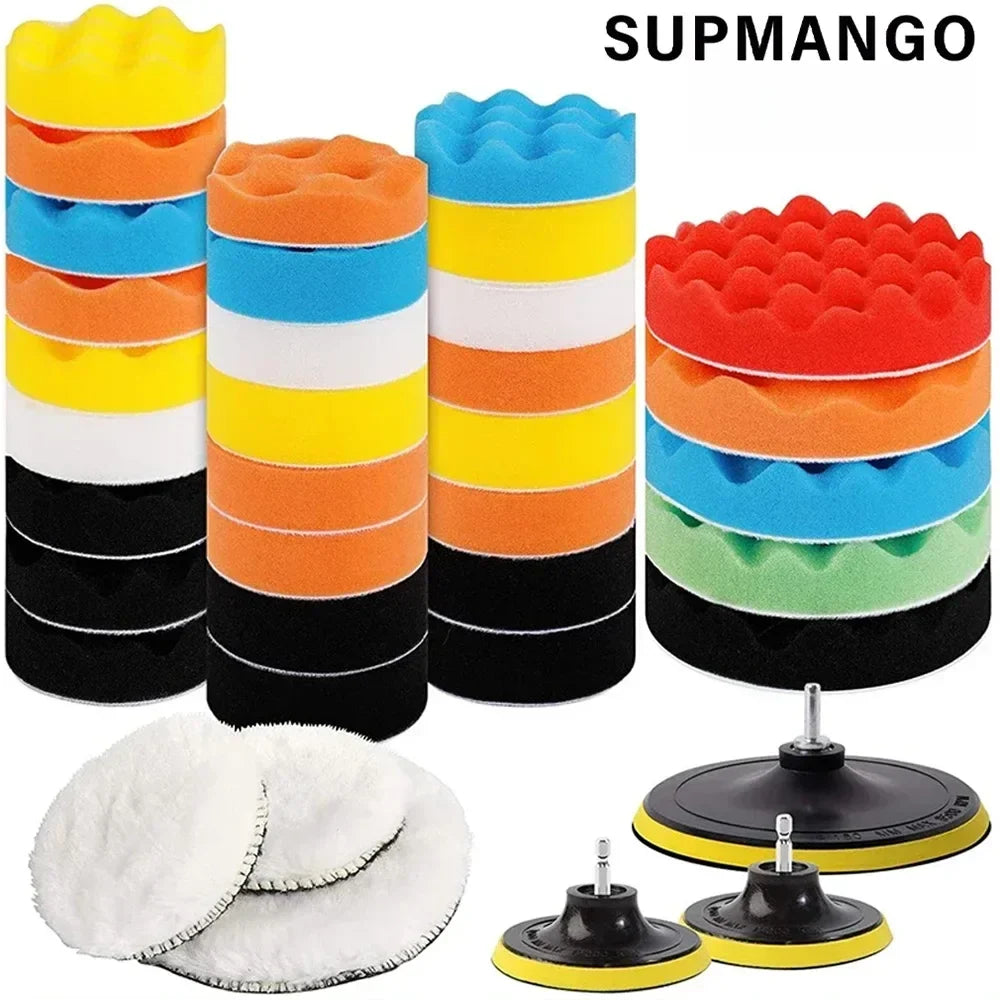 3 Inch Car Polishing Kit | Foam Sponge Buffing Pads for Drill MyPetiteCar.com