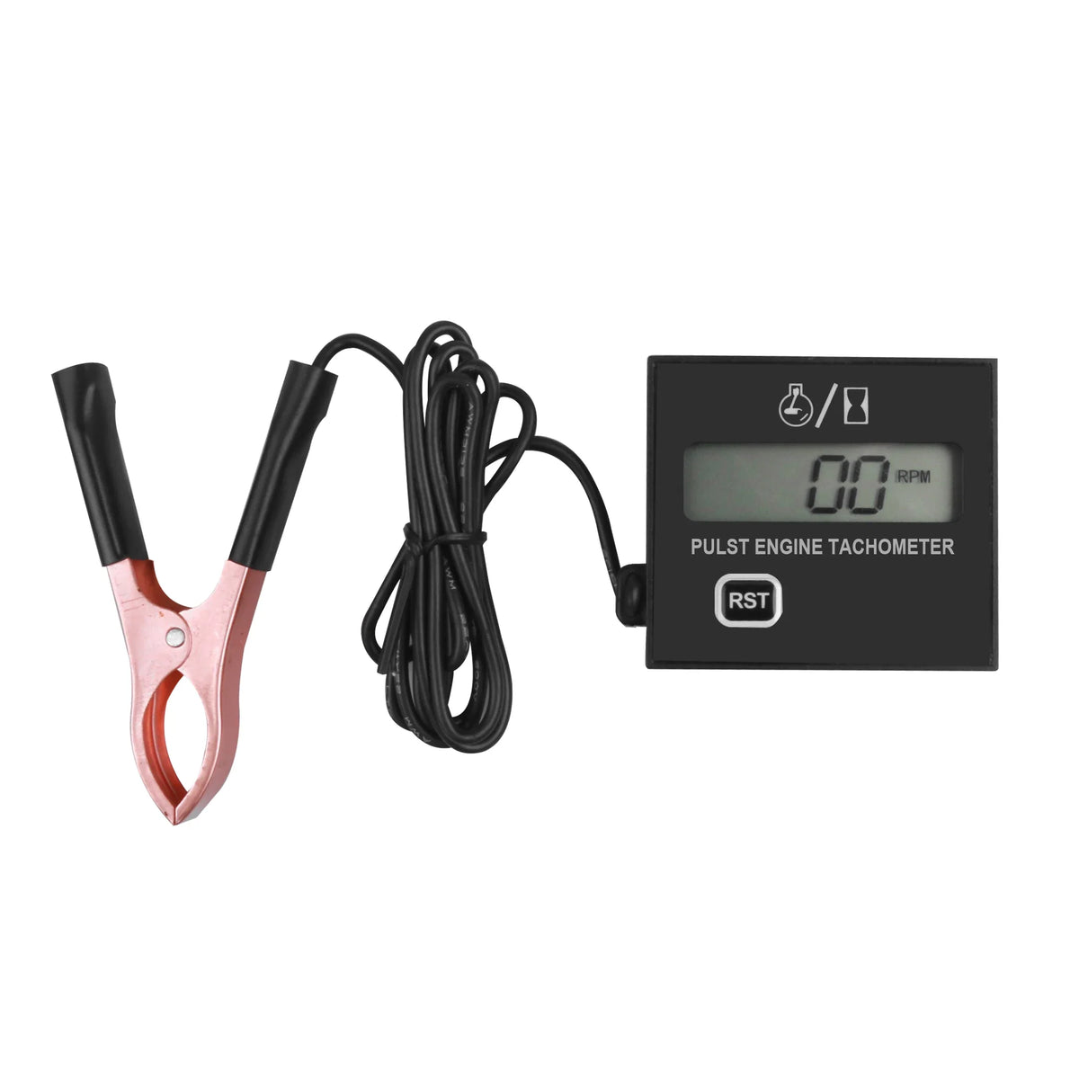 Digital Tach Hour Meter | Inductive Clip Style Waterproof Tachometer for Motorcycle Chainsaw Gasoline Engine MyPetiteCar.com