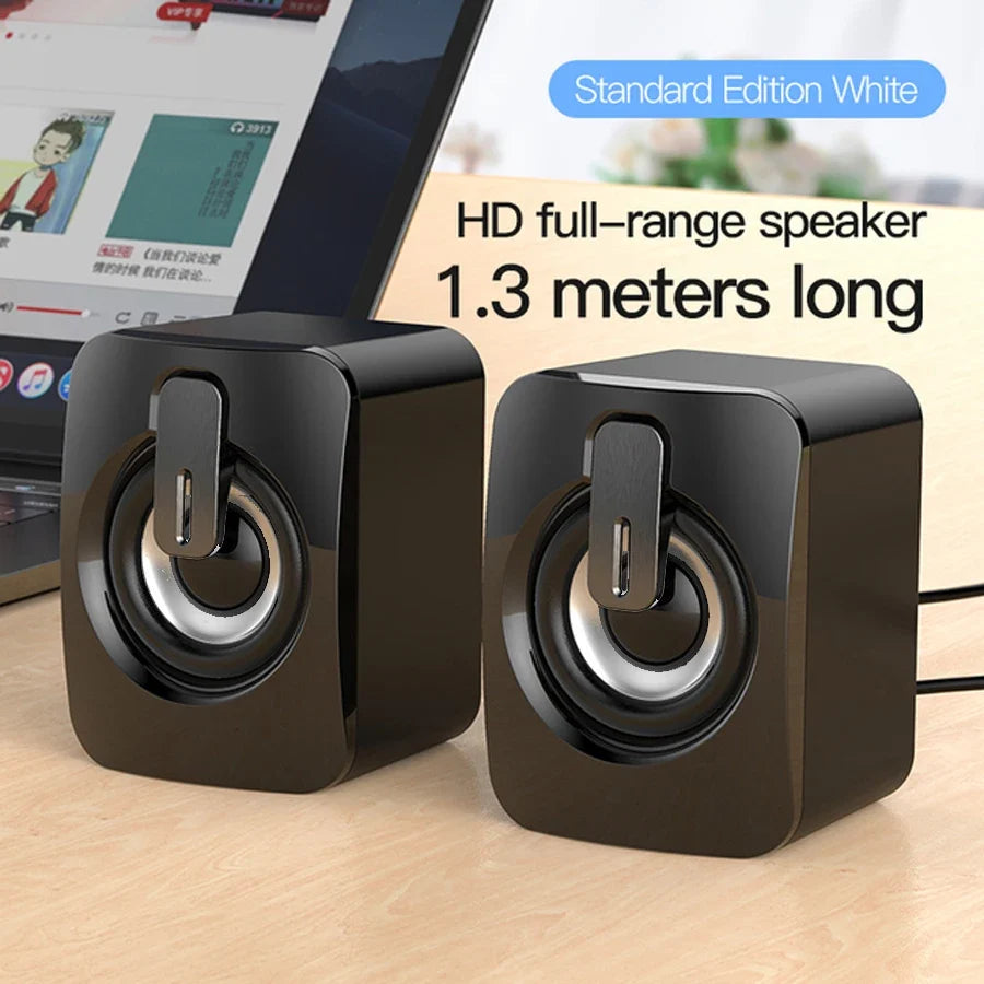 AyeBeau USB Computer Speaker | 2.0 Stereo Desktop Soundbar for PC Laptop MyPetiteCar.com