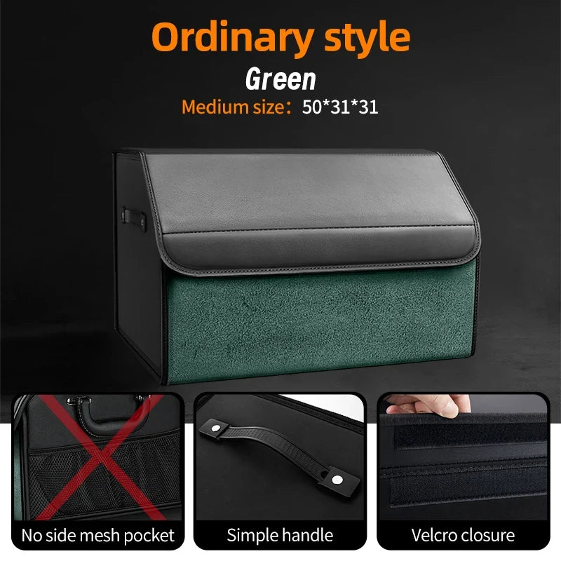 Car Trunk Organizer | Large Capacity Suede Foldable Storage Box MyPetiteCar.com