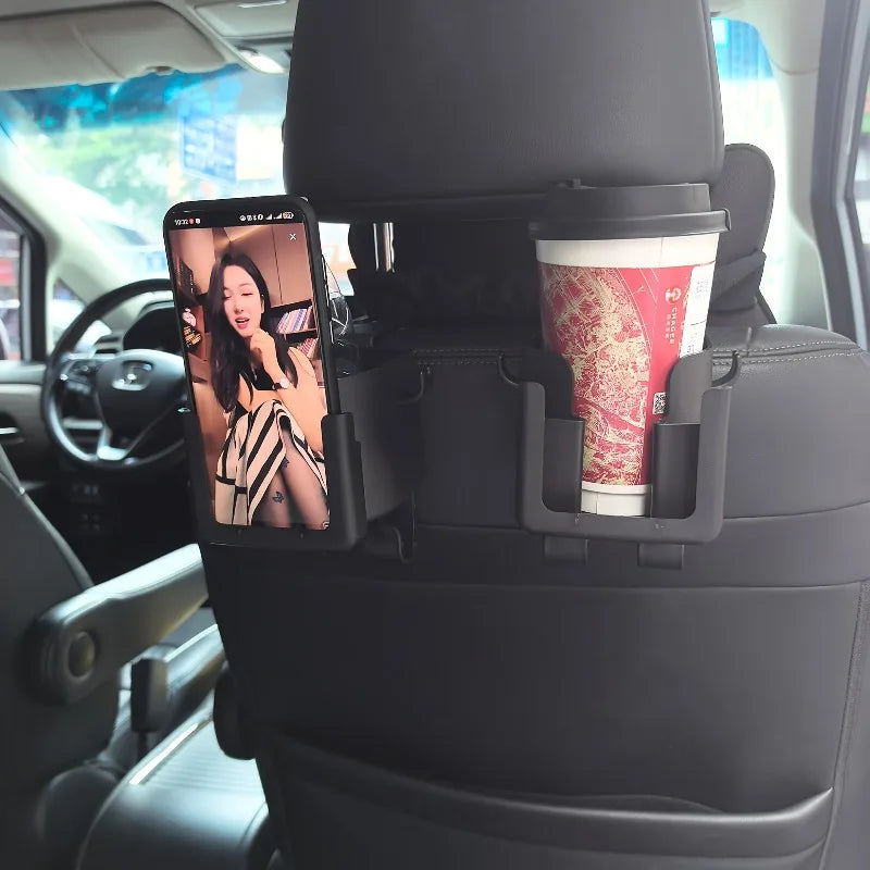 2pcs Car Seat Back Storage Rack with Cup Holder | Multi-Functional Organizer for Most Vehicles MyPetiteCar.com