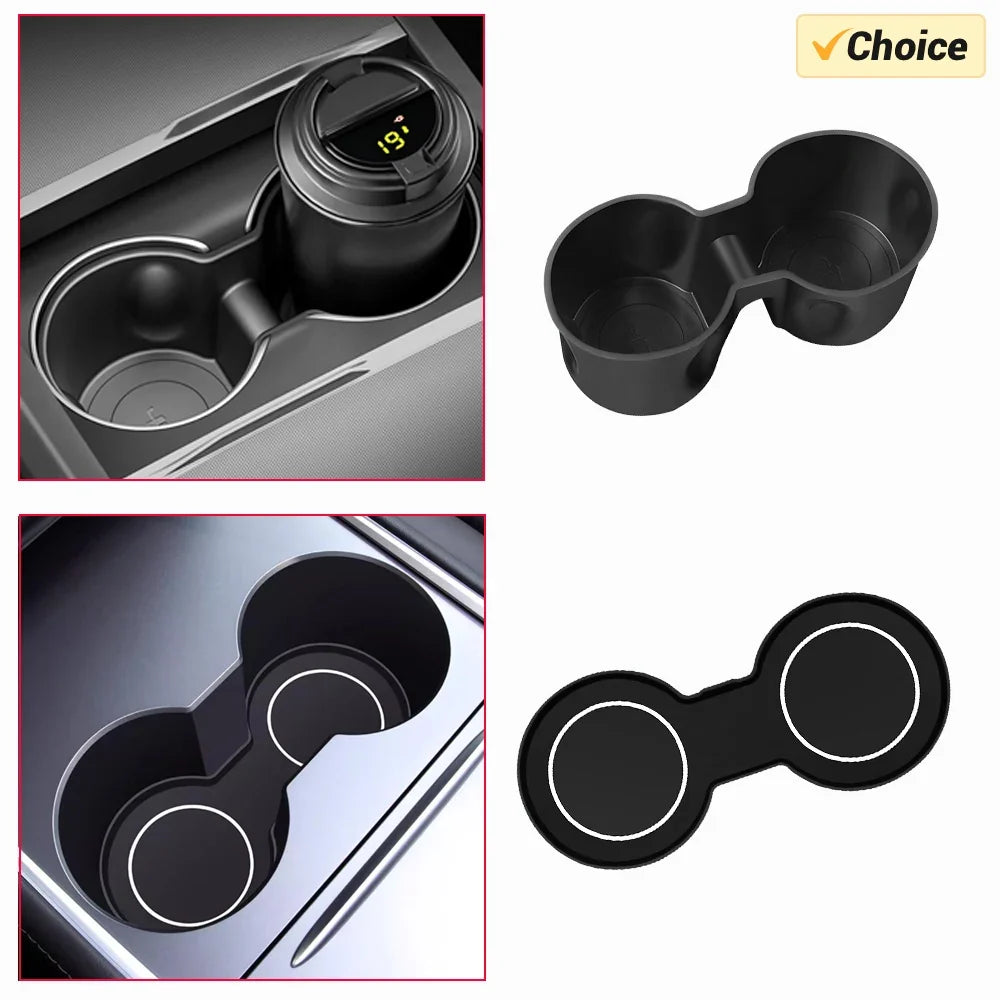 Tesla Cup Holder Insert for Model Y Model 3 2024–2026 | TPE MyPetiteCar.com