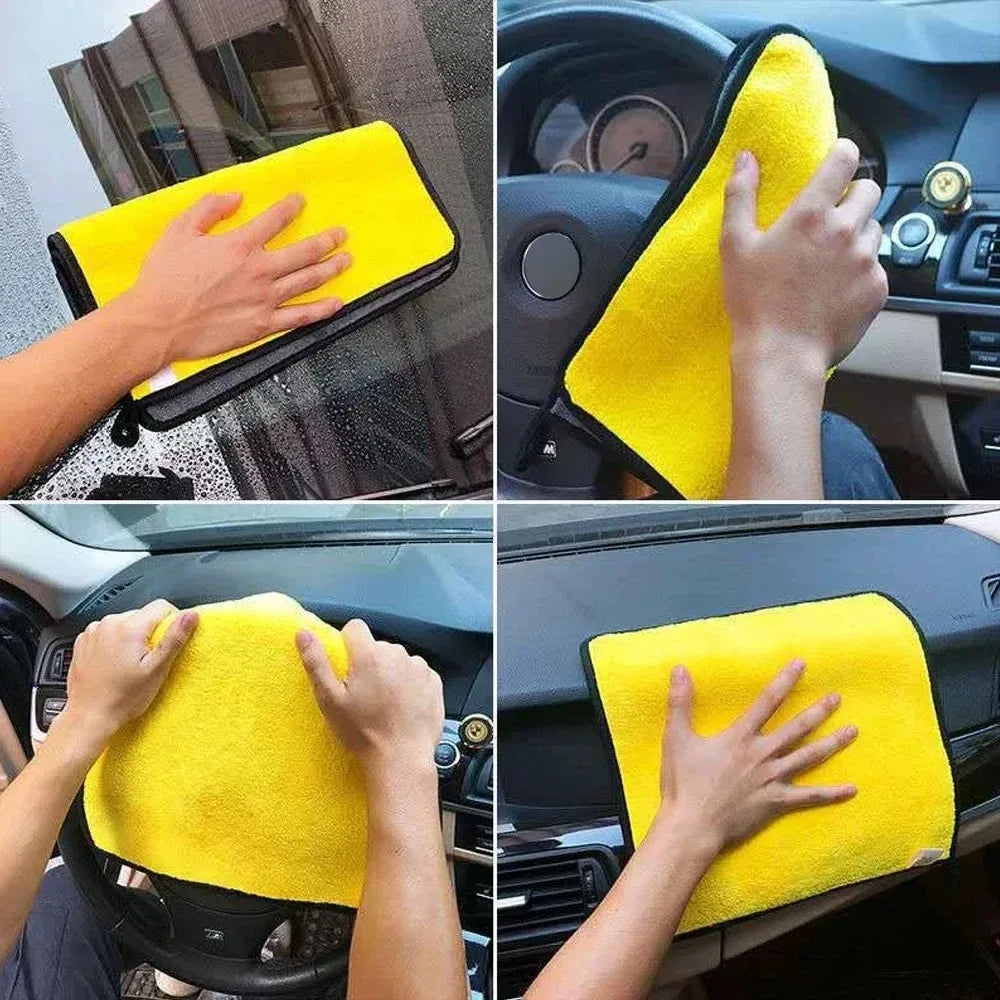10-Pack Microfiber Car Wash Towels | 30x30 cm Cleaning & Drying Cloth Set MyPetiteCar.com