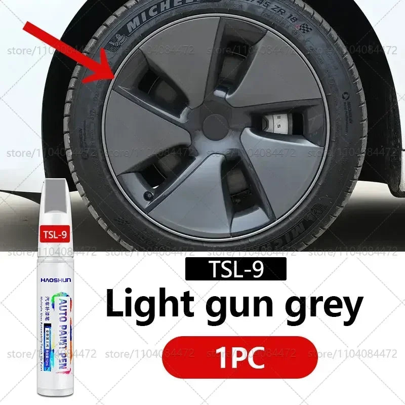 Tesla Wheel Scratch Repair Pen | Matte Black Dark Gun Gray Silver Multiple Colors Paint Pen MyPetiteCar.com