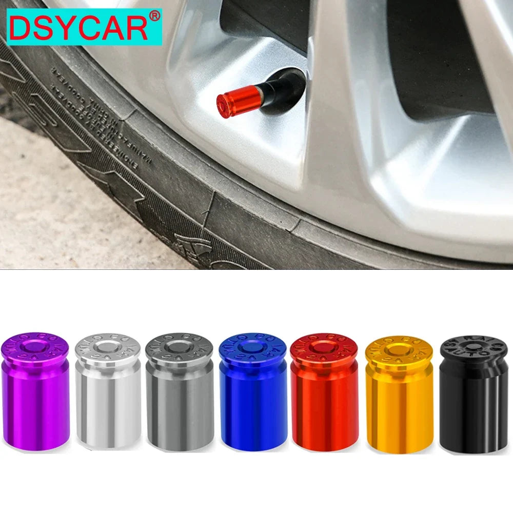 4PCS Tire Valve Stem Caps | Universal Leak Proof Stem Covers for Car SUV Truck Bicycle Motorcycles MyPetiteCar.com