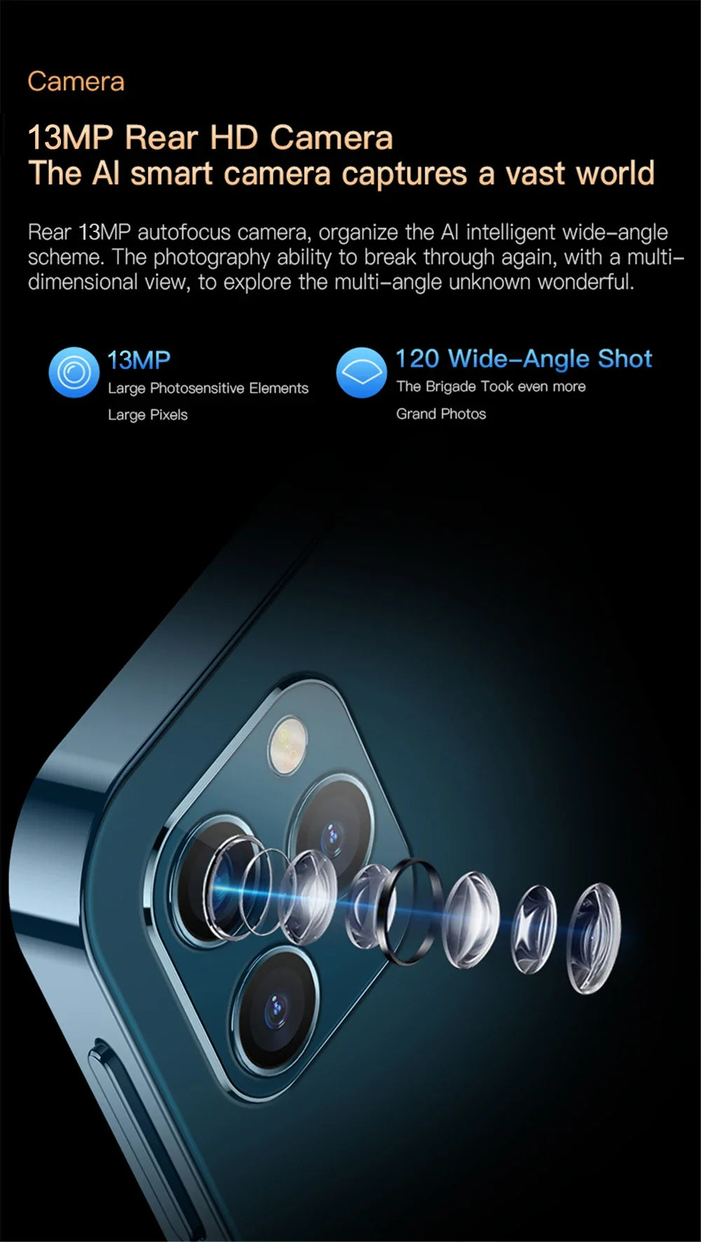 SOYES Android 10.0 Mini Smartphone 4G LTE Octa Core 13MP Camera 3.0'' Display OTG Cell Phone