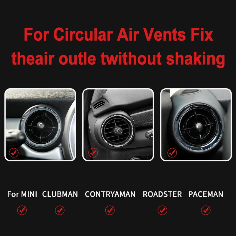 MINI Cooper Car Air Vent Phone Holder | Secure Dashboard Mount for Select Models