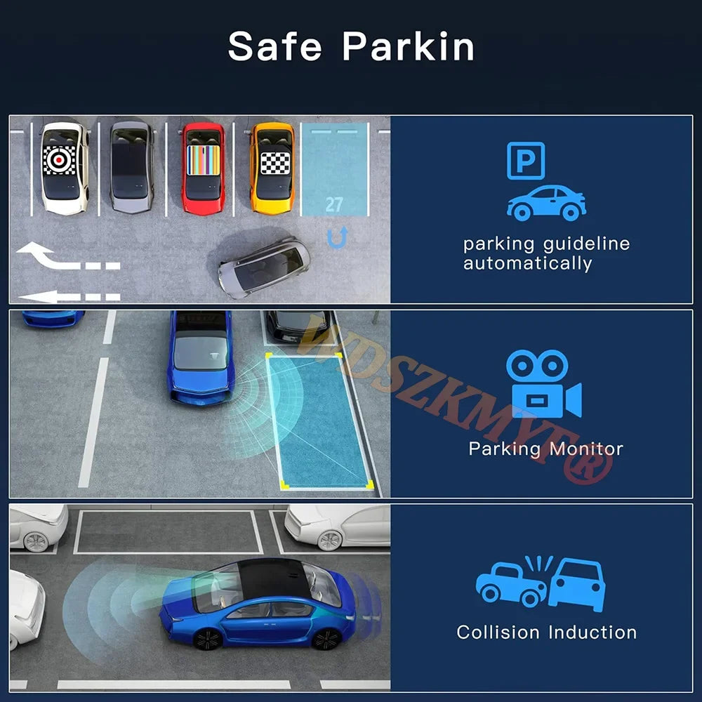 4-Channel 360° Dash Cam | 1080P, WiFi App, 24H Parking Monitor MyPetiteCar.com