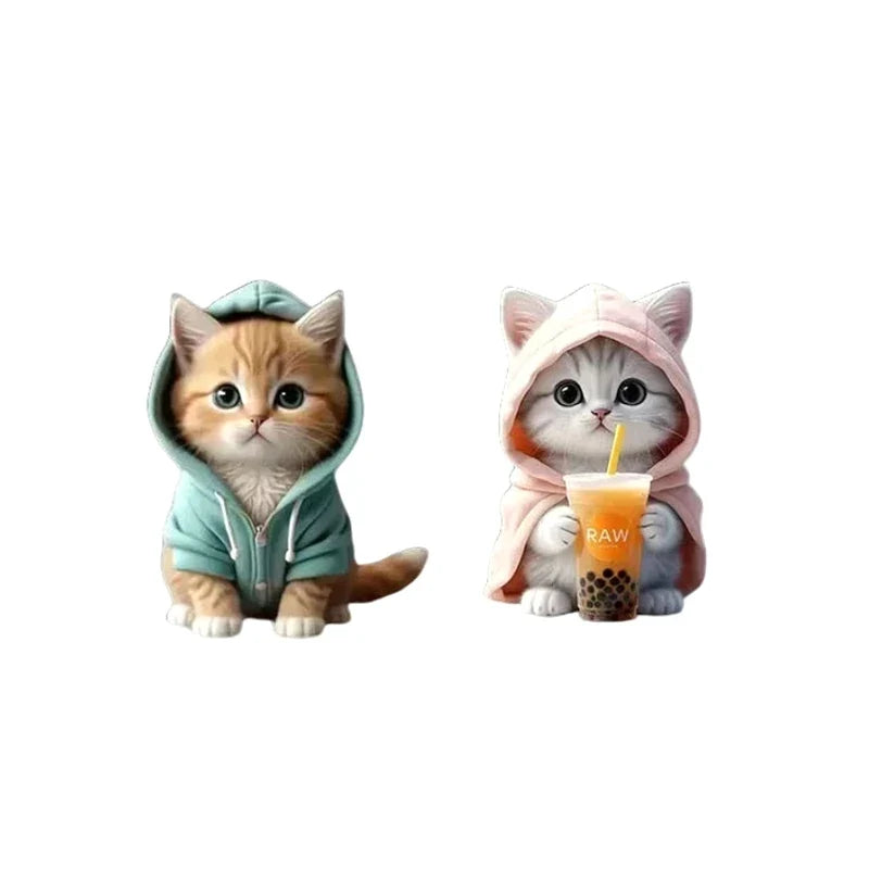 Cat Car Vent Clip Air Freshener Diffuser | Pink or Green