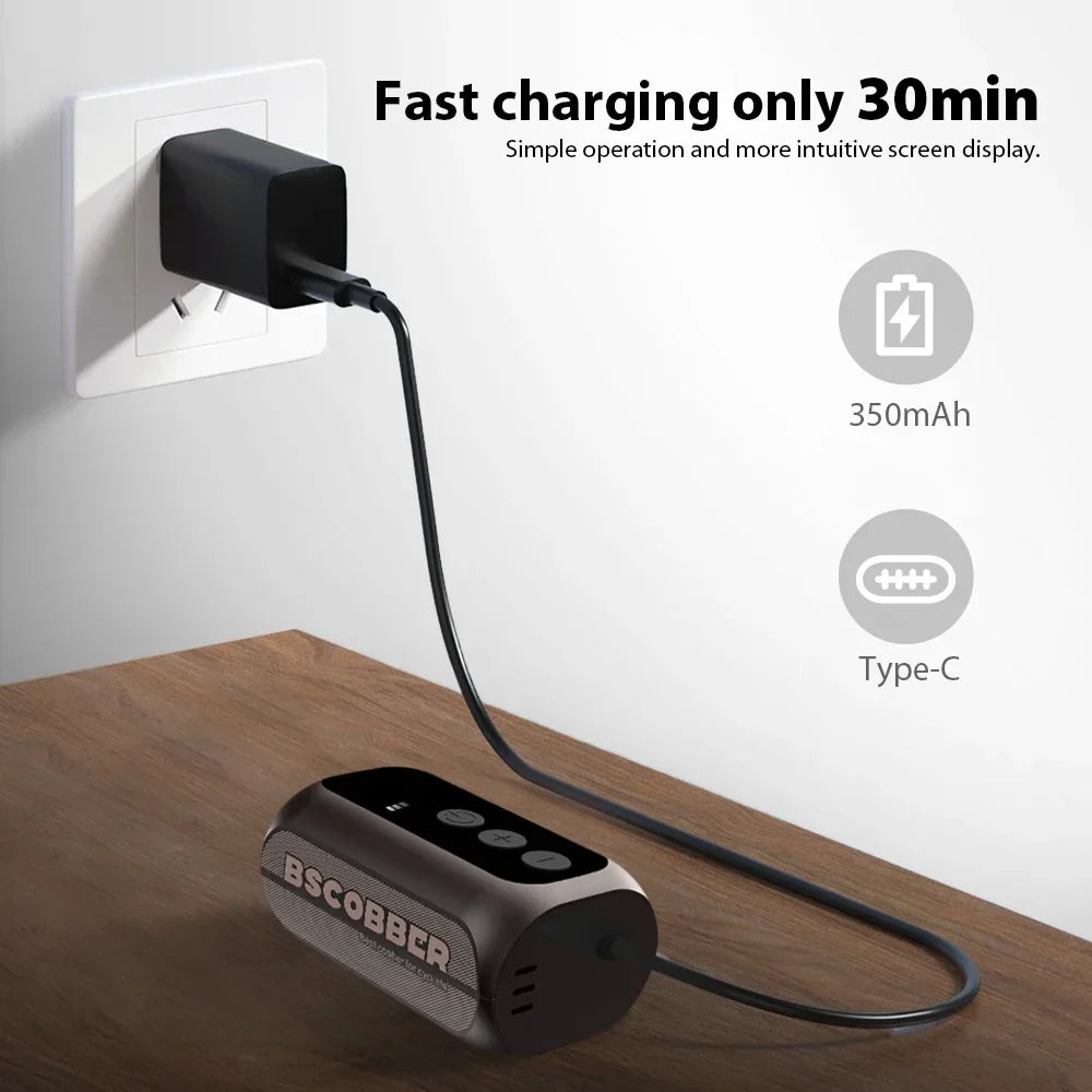 BSCOBBER A5mini Portable Air Pump | Wireless Rechargeable Tire Inflator 100PSI MyPetiteCar.com