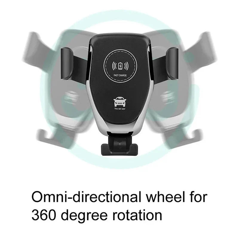 VIKEFON Car Wireless Charger Air Vent Mount | Fast Induction Phone Holder for iPhone Samsung MyPetiteCar.com