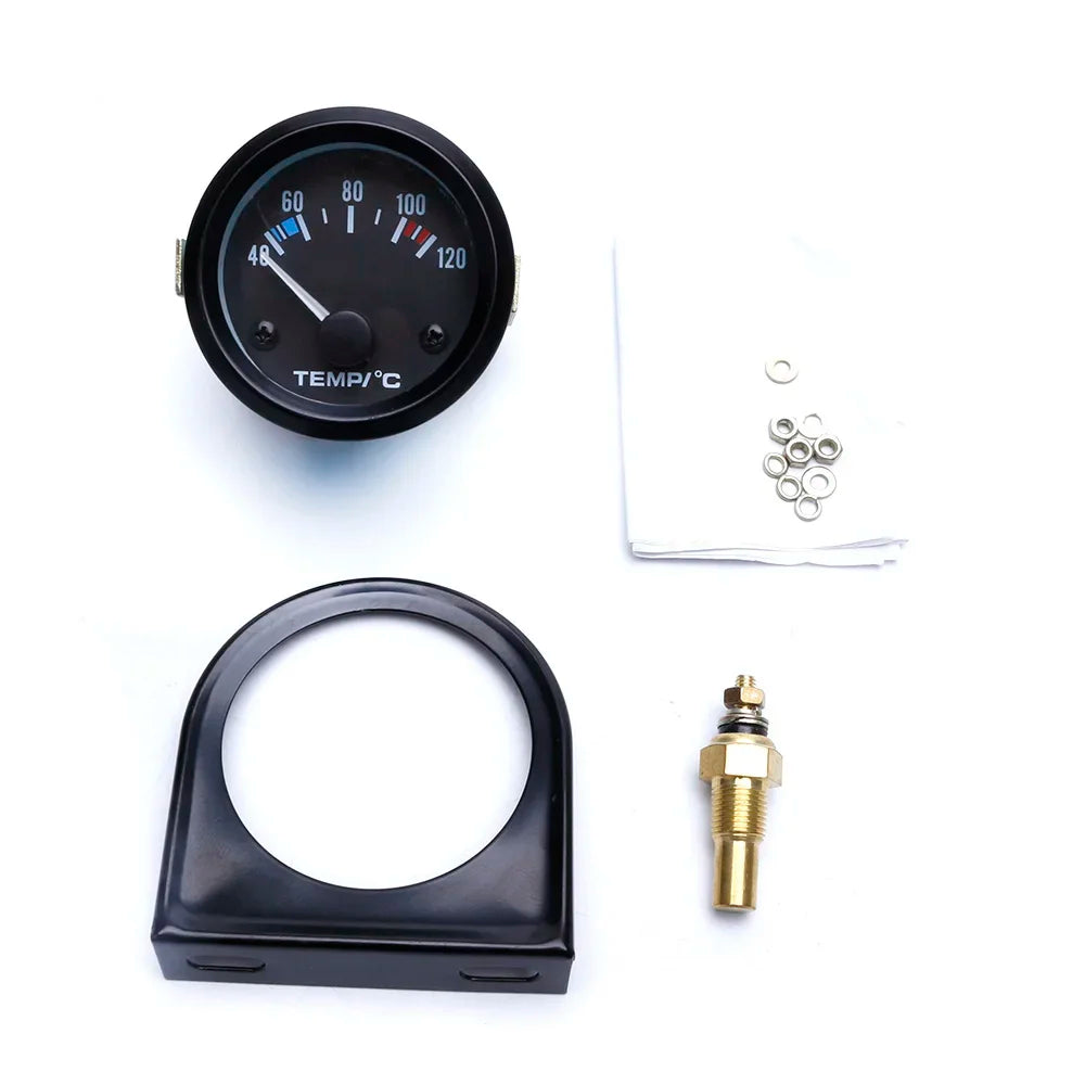2" 52mm Car Pointer Water Temperature Gauge 40-120 Celsius | Water Temp Gauge Car Meter