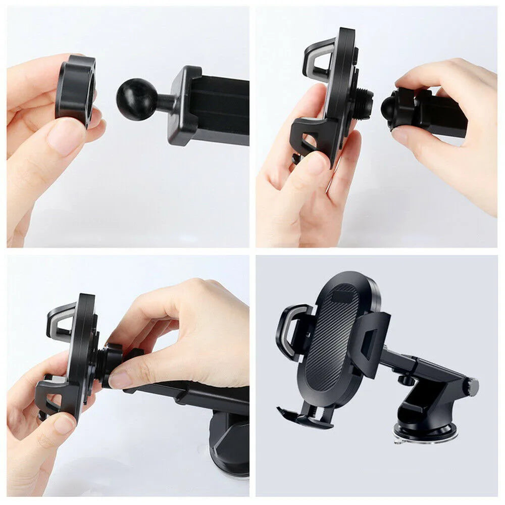 Universal Car Phone Holder Mount | 360 Degree Rotating Retractable Arm Stand MyPetiteCar.com