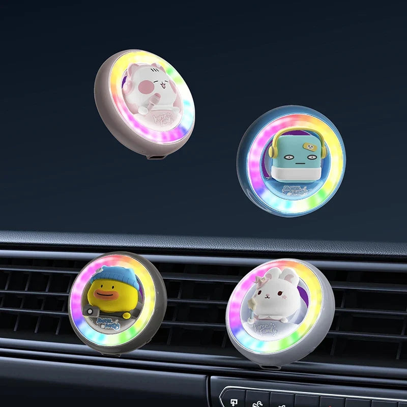 RGB Voice-Controlled Car Air Vent Rhythm Light | Aromatherapy Diffuser