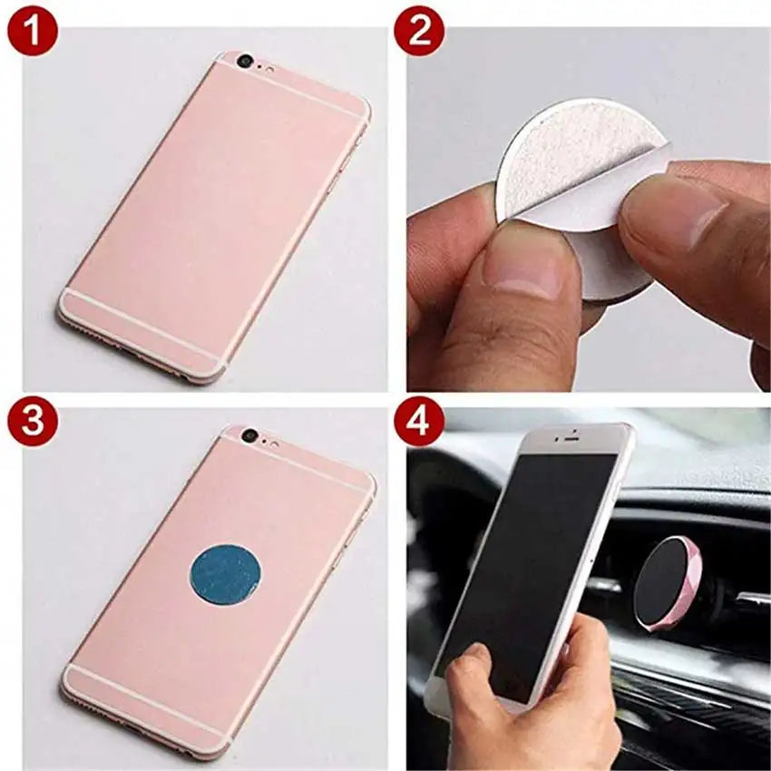 10Pcs Metal Plate Disk Iron Sheet for Magnetic Car Phone Holder | Universal Size Fit Kit MyPetiteCar.com