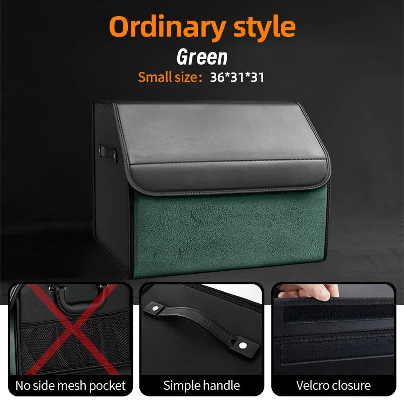 Car Trunk Organizer | Large Capacity Suede Foldable Storage Box MyPetiteCar.com
