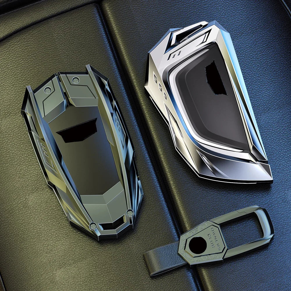 Car Key Shell Case Cover for Cadillac ATS CT6 CTS DTS XT5 Escalade ESV SRX STS XTS ELR 2014 - 2018 Remote Key Holder Keychain MyPetiteCar.com