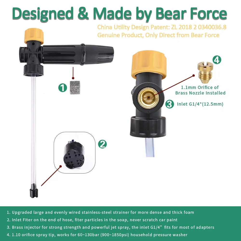 Snow Foam Lance Cannon for Karcher Daewoo Makita Huter Pressure Washers