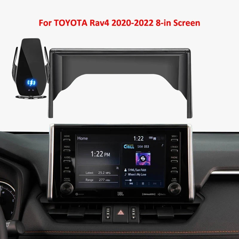 Wireless Charging Car Phone Holder for Toyota RAV4 8-in Screen