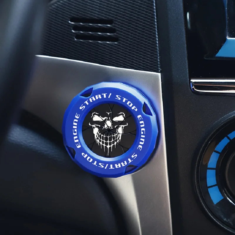Car Engine Start Button Cover, ABS Protective Ring