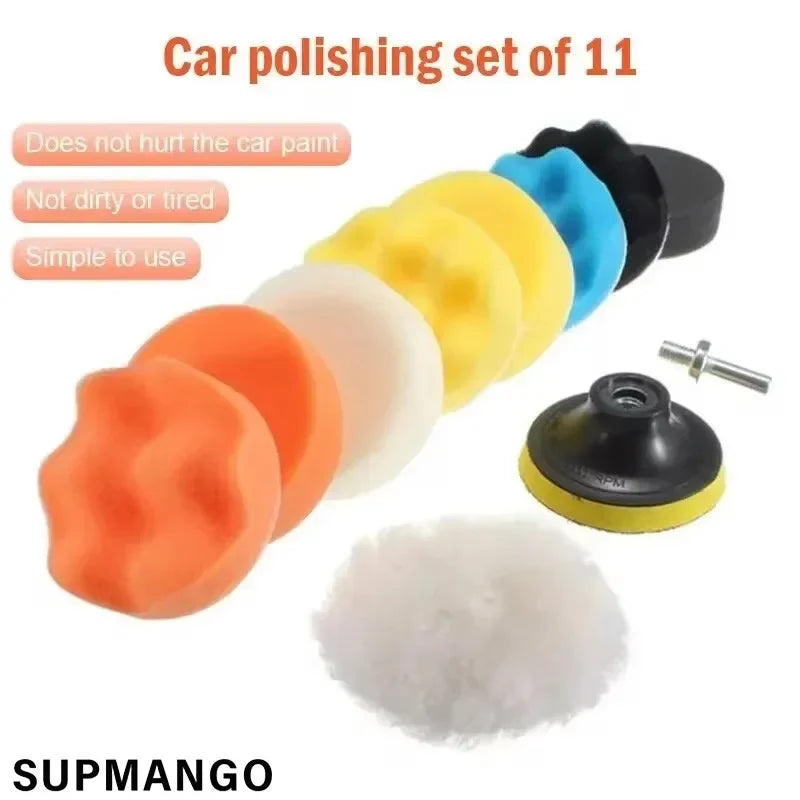 3 Inch Car Polishing Kit | Foam Sponge Buffing Pads for Drill MyPetiteCar.com