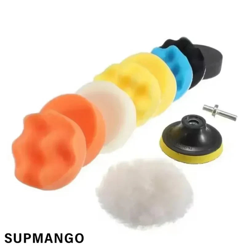 3 Inch Car Polishing Kit | Foam Sponge Buffing Pads for Drill MyPetiteCar.com