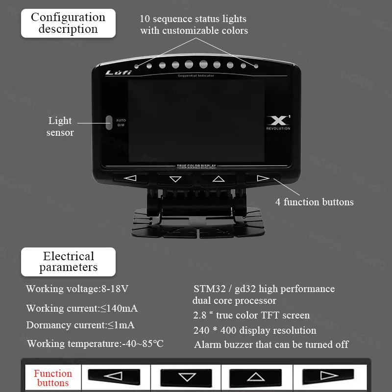 OBD2 Digital Gauge | Smart Car Diagnostic Meter with Real-Time Data MyPetiteCar.com