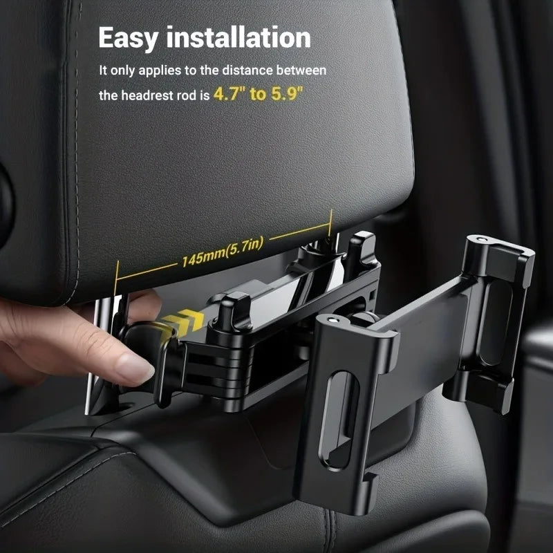 Car Tablet Headrest Mount | Adjustable Stand Cradle for 5" to 12.9" Devices MyPetiteCar.com