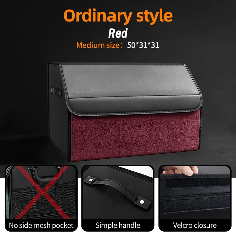 Car Trunk Organizer | Large Capacity Suede Foldable Storage Box MyPetiteCar.com