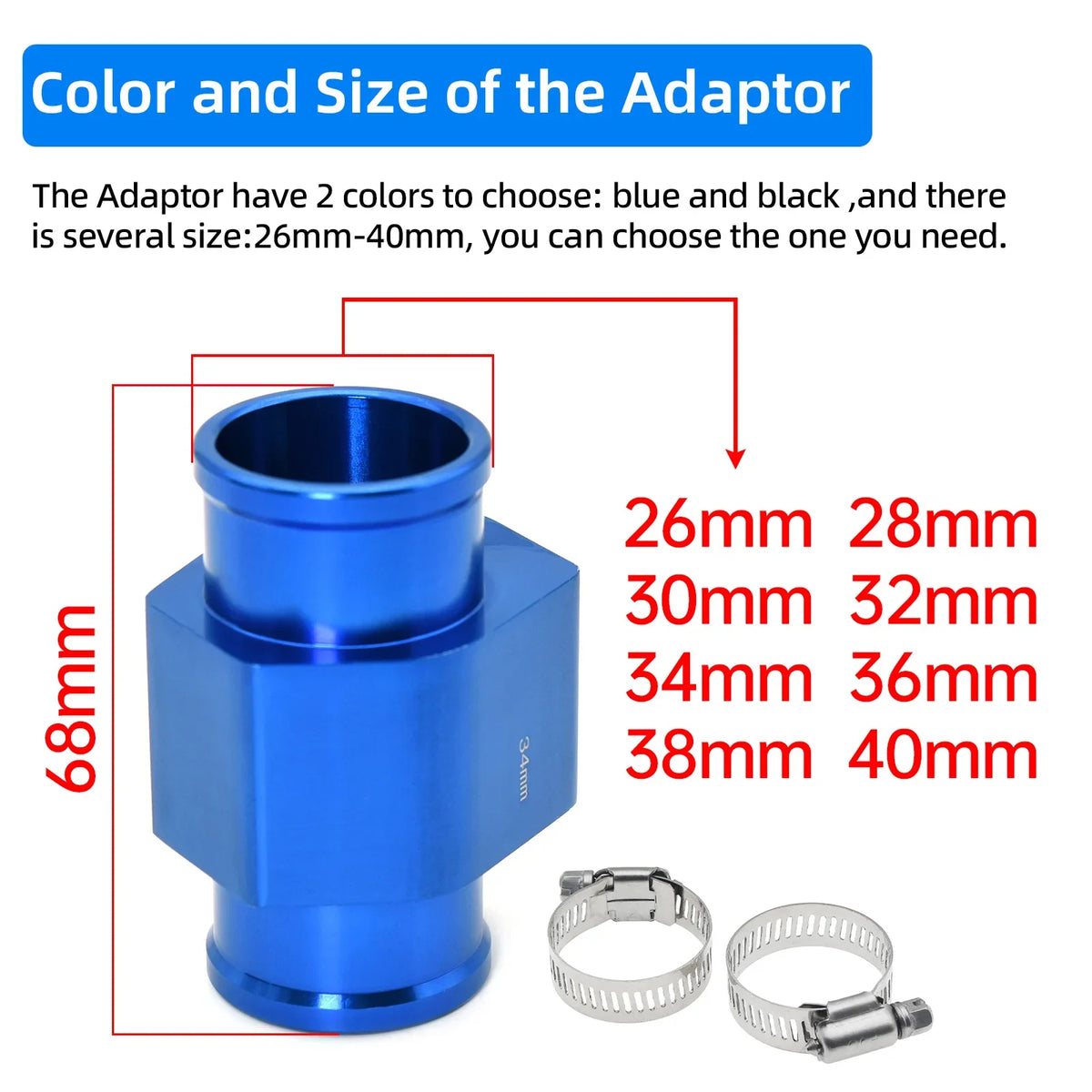52mm Auto Water Temperature Meter | Universal LCD Digital Thermometer with Sensor and 1/8NPT Adapter MyPetiteCar.com