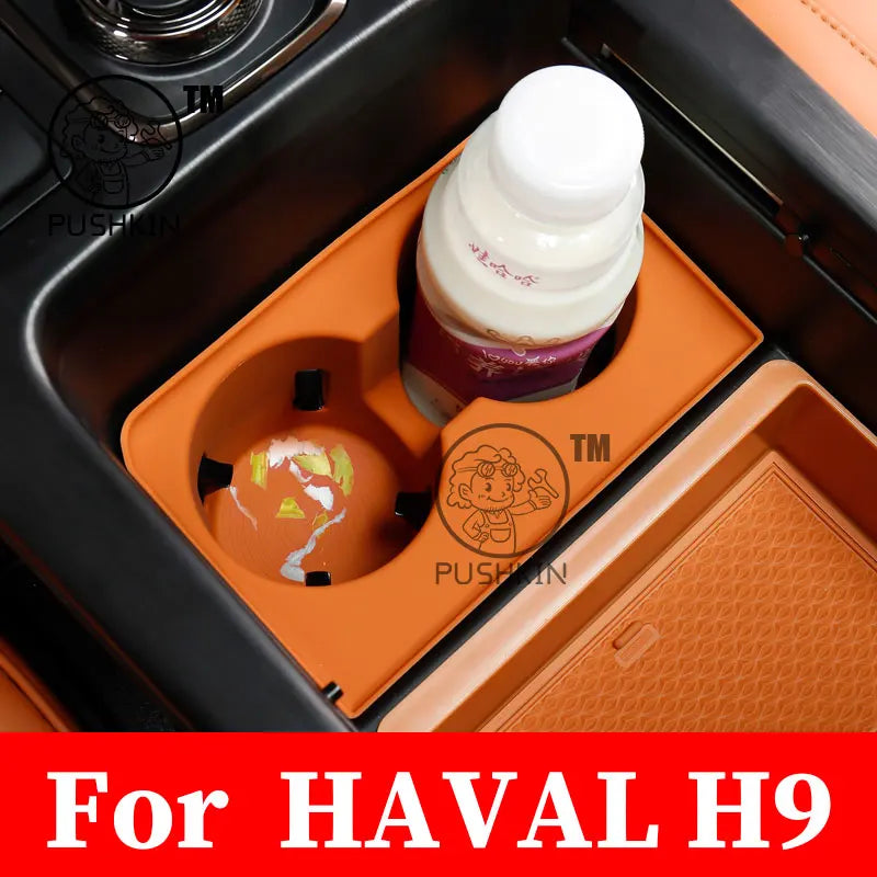 Car Water Cup Holder Silicone Pad for Haval H9 2025