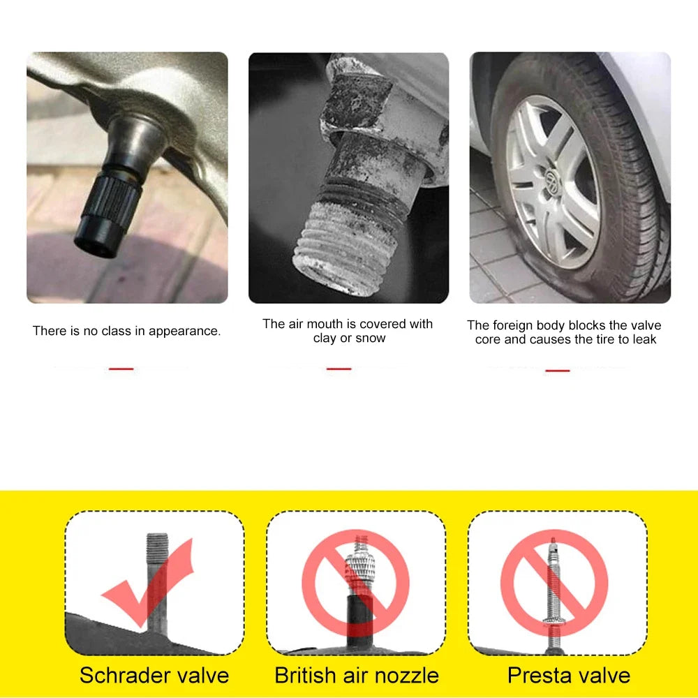 4PCS Tire Valve Stem Caps | Universal Leak Proof Stem Covers for Car SUV Truck Bicycle Motorcycles MyPetiteCar.com