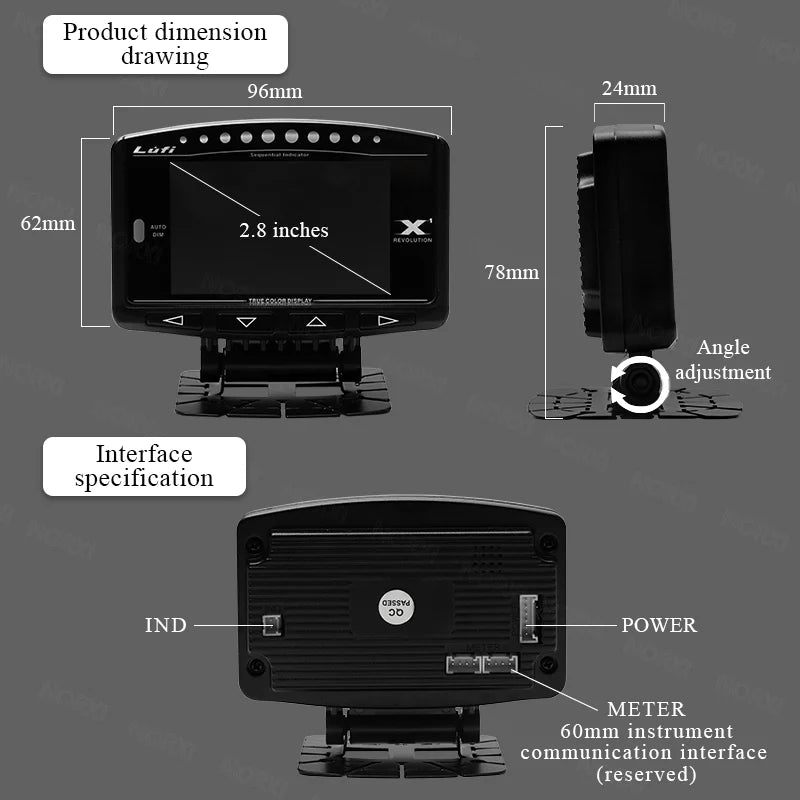 OBD2 Digital Gauge | Smart Car Diagnostic Meter with Real-Time Data MyPetiteCar.com