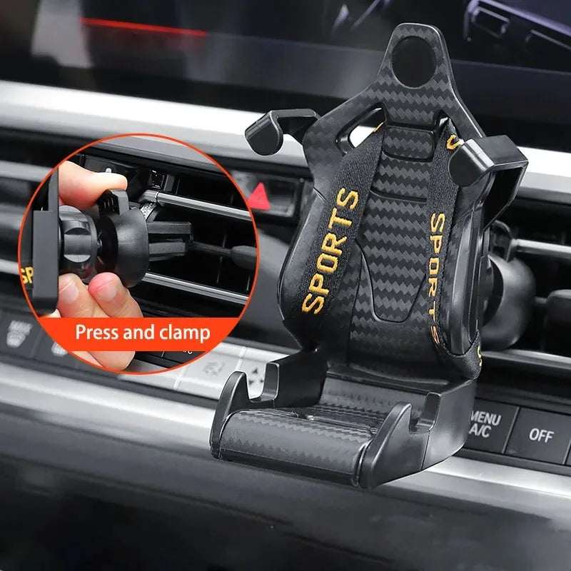 2025 Racing Seat Car Phone Holder | Suction Cup Smartphone Mount MyPetiteCar.com