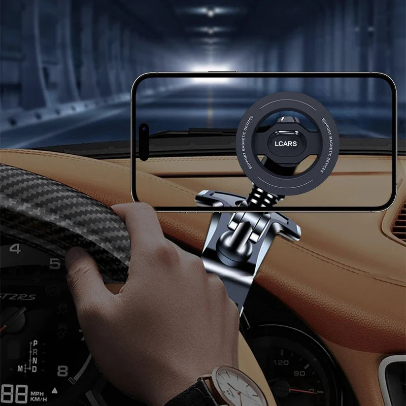 Magnetic Car Phone Holder with Rotatable Design | Anti-Shake Dashboard Mount for Navigation MyPetiteCar.com