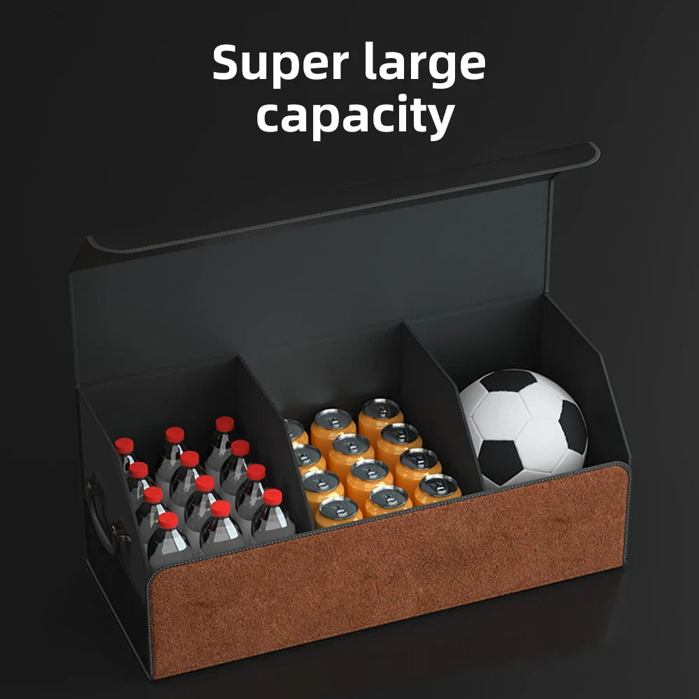 Car Trunk Organizer | Large Capacity Suede Foldable Storage Box MyPetiteCar.com