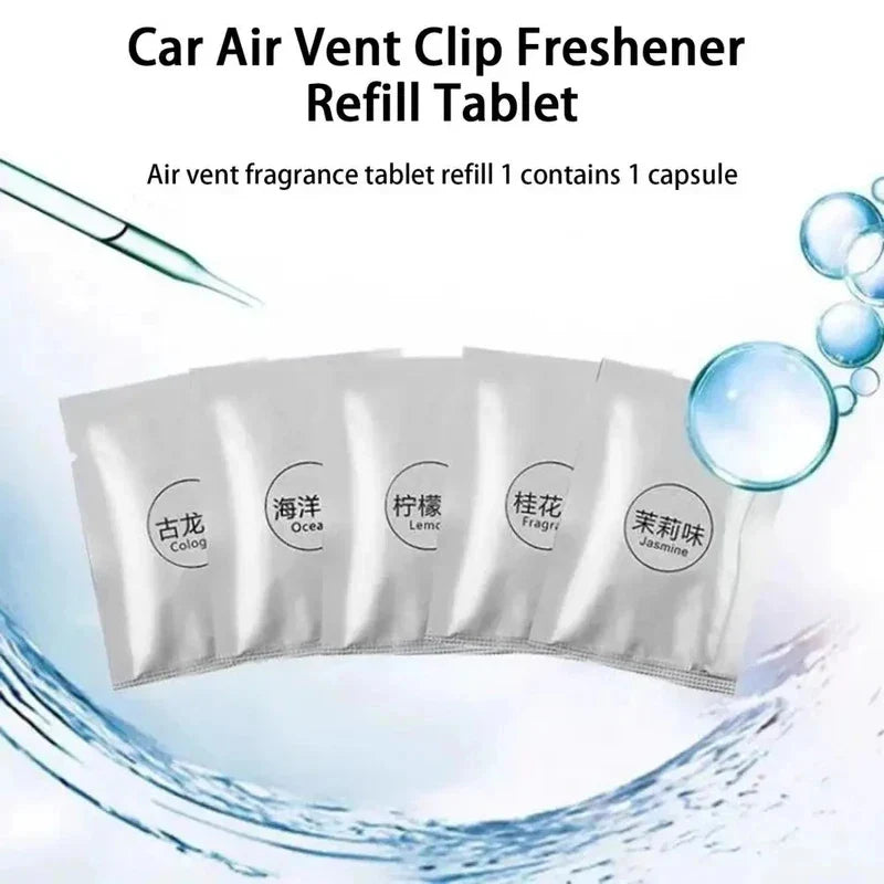 Solid Car Air Freshener Tablets Refill Aromatherapy Diffuser