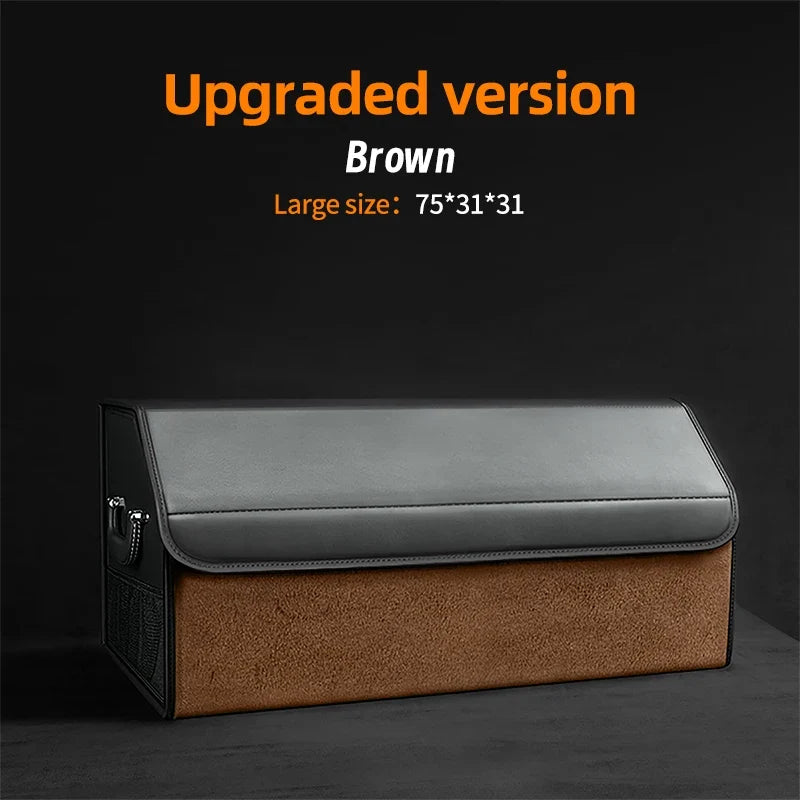 Car Trunk Organizer | Large Capacity Suede Foldable Storage Box MyPetiteCar.com