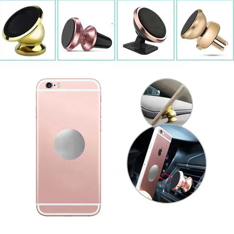 10Pcs Metal Plate Disk Iron Sheet for Magnetic Car Phone Holder | Universal Size Fit Kit MyPetiteCar.com
