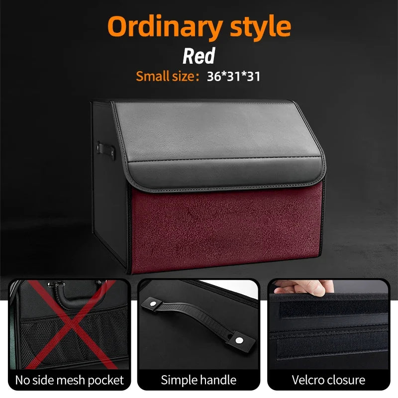 Car Trunk Organizer | Large Capacity Suede Foldable Storage Box MyPetiteCar.com