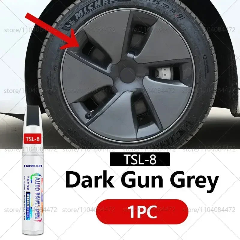 Tesla Wheel Scratch Repair Pen | Matte Black Dark Gun Gray Silver Multiple Colors Paint Pen MyPetiteCar.com