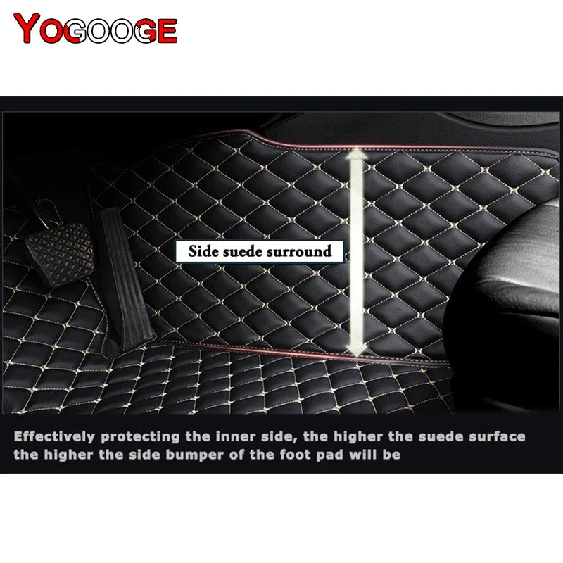 YOGOOGE Custom Car Floor Mats For VW GOLF IV V 1997-2008 4th 5th Auto Carpets Foot Coche Accessorie MyPetiteCar.com