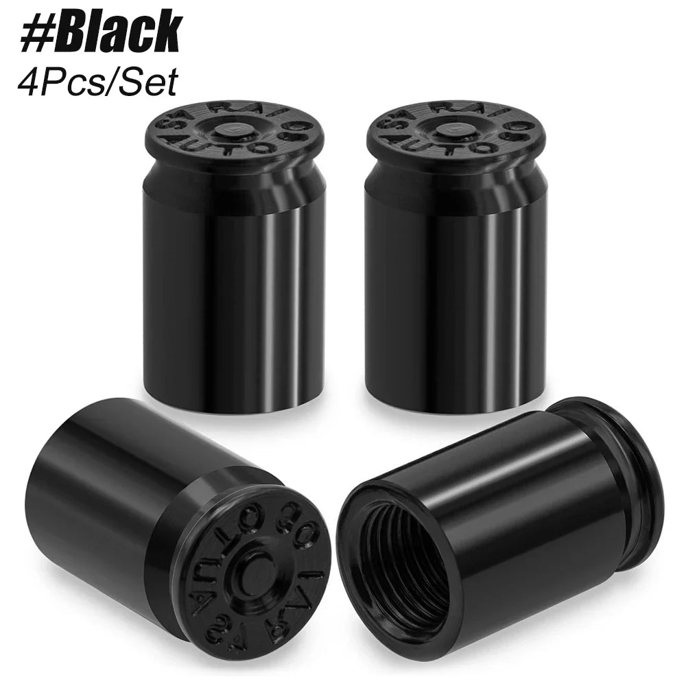 4PCS Tire Valve Stem Caps | Universal Leak Proof Stem Covers for Car SUV Truck Bicycle Motorcycles MyPetiteCar.com