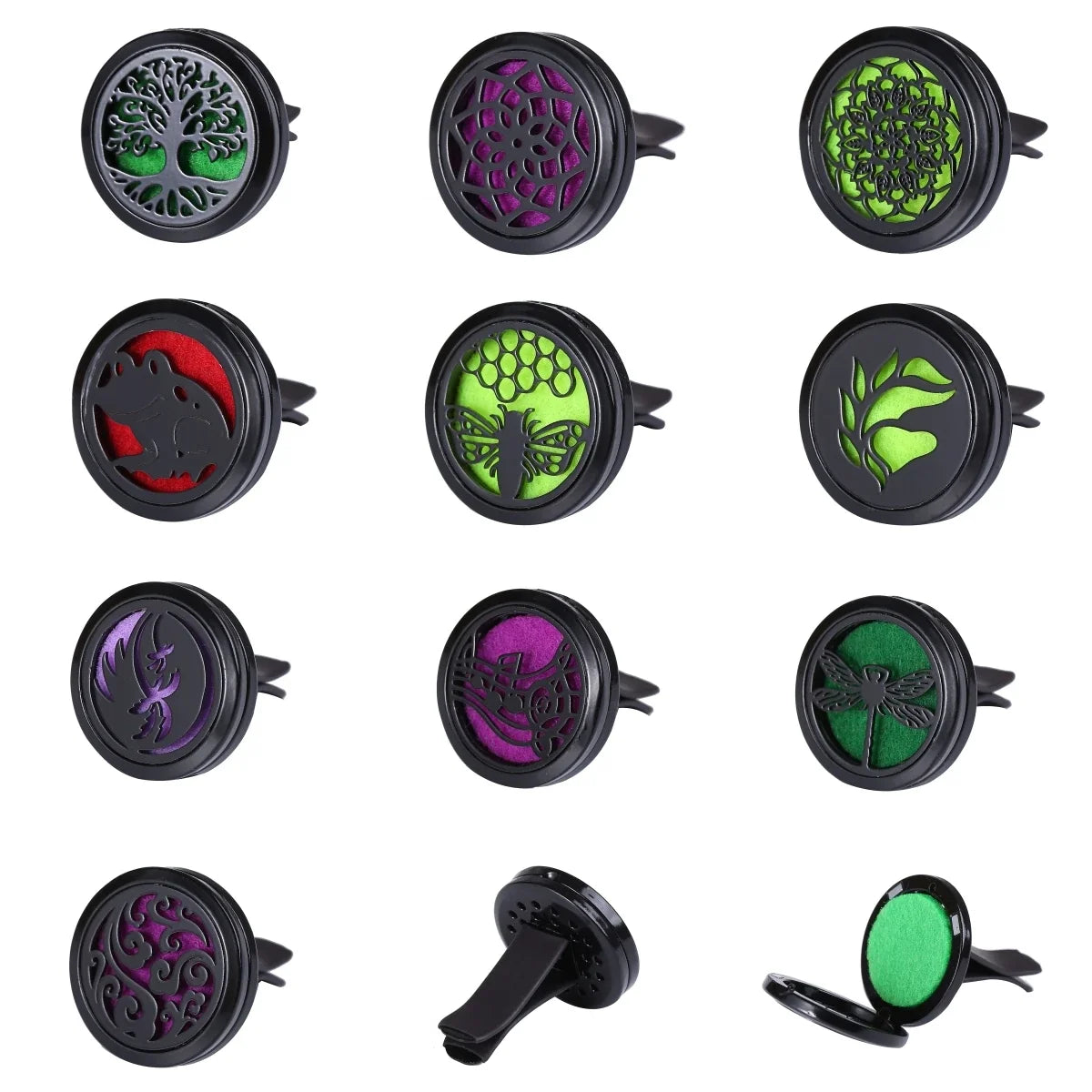 Refillable Car Air Freshener Clip | Stainless Steel Vent Diffuser Locket MyPetiteCar.com