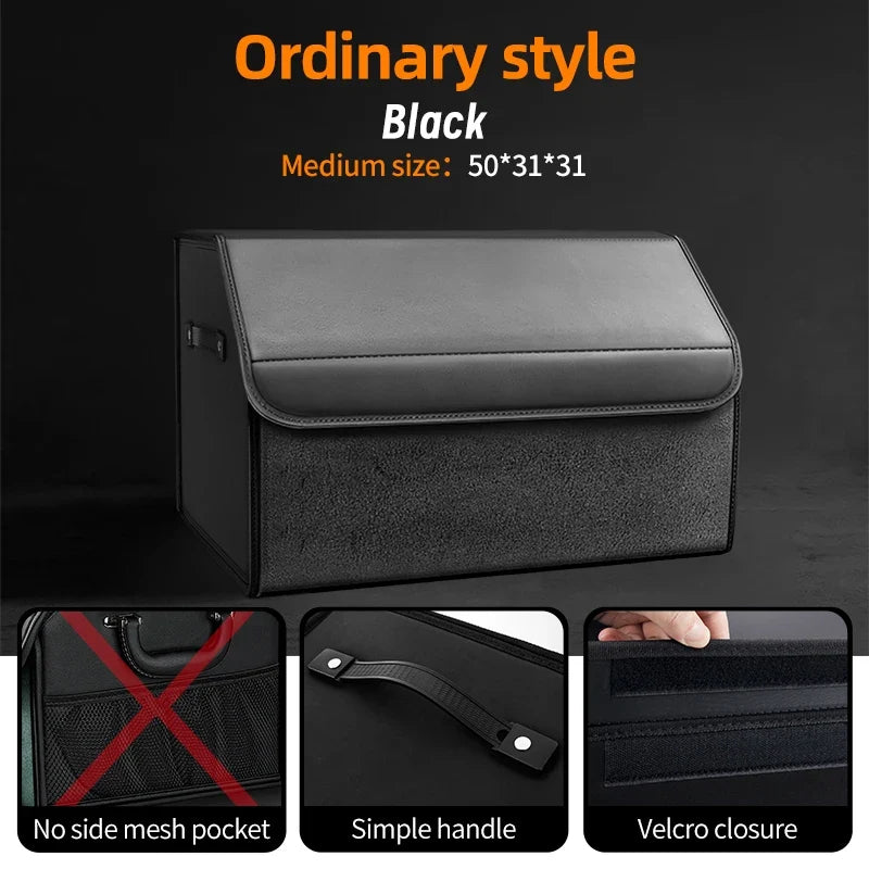 Car Trunk Organizer | Large Capacity Suede Foldable Storage Box MyPetiteCar.com