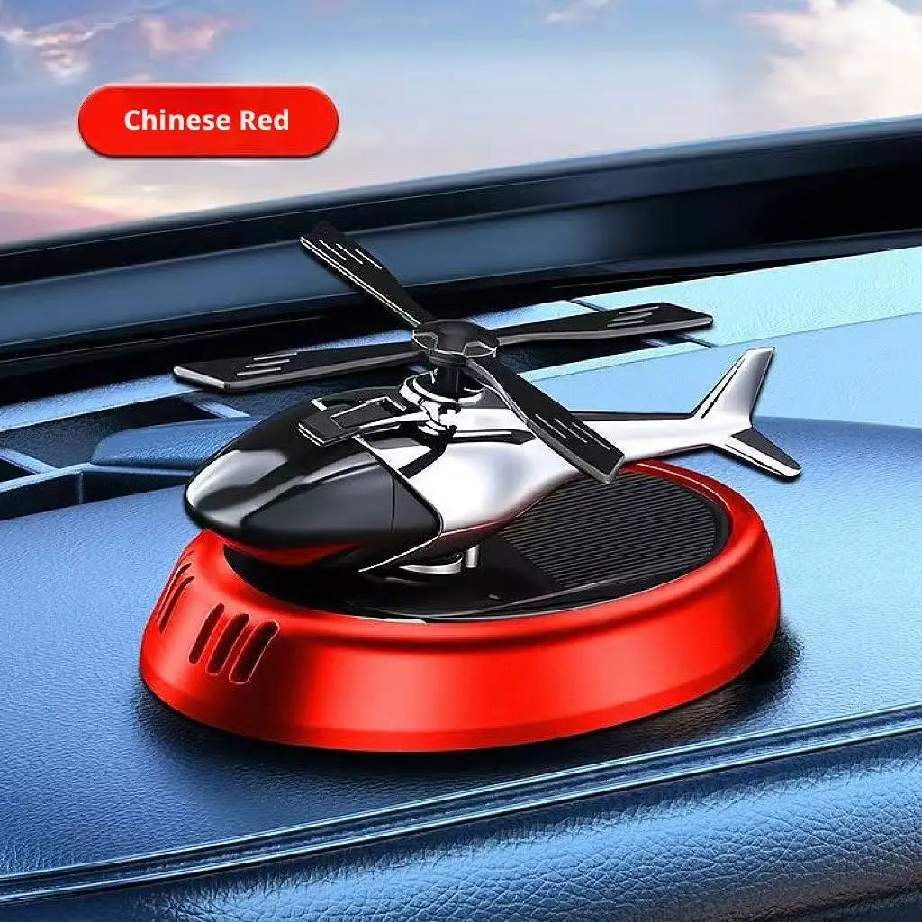 Solar Helicopter Car Air Freshener Dashboard Perfume Diffuser