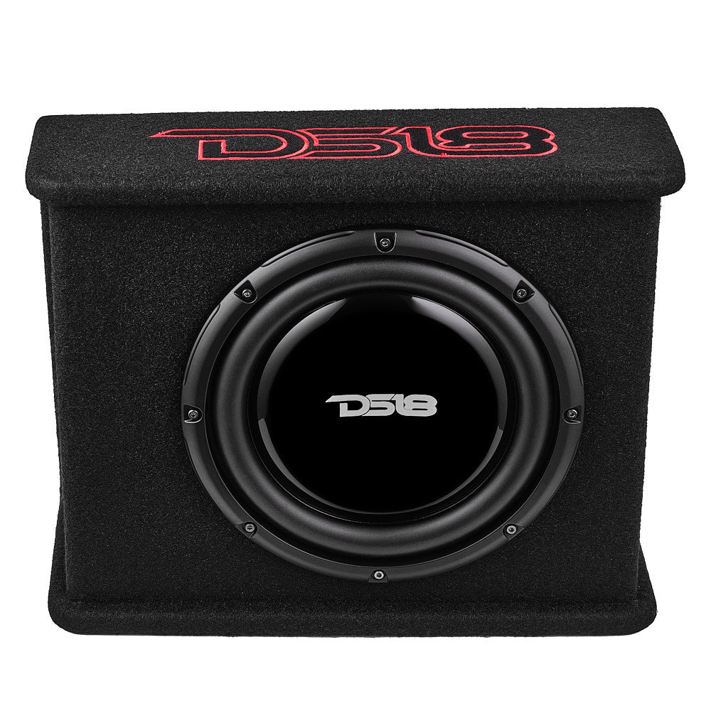 10" Loaded Amplified Shallow Subwoofer Enclosure 350 Watts Rms DS18