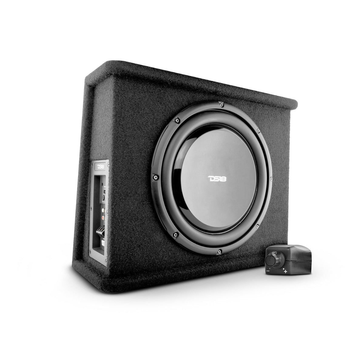 10" Loaded Amplified Shallow Subwoofer Enclosure 350 Watts Rms DS18
