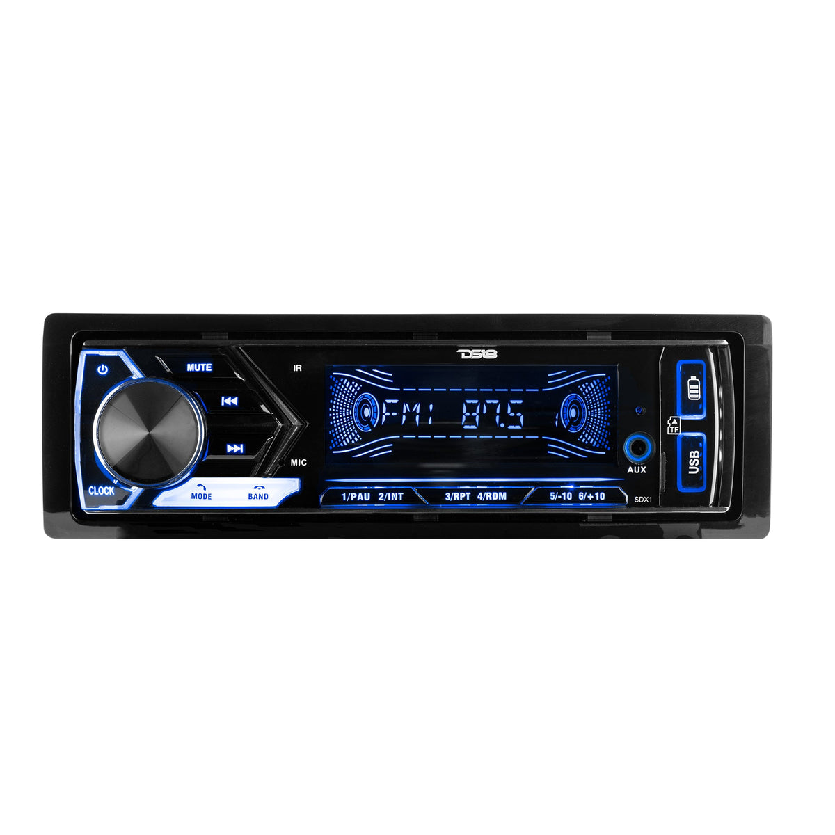 Single-DIN Digital Media Receiver Mech-Less Player, Bluetooth, Dual USB ,7 Volt Preouts DS18