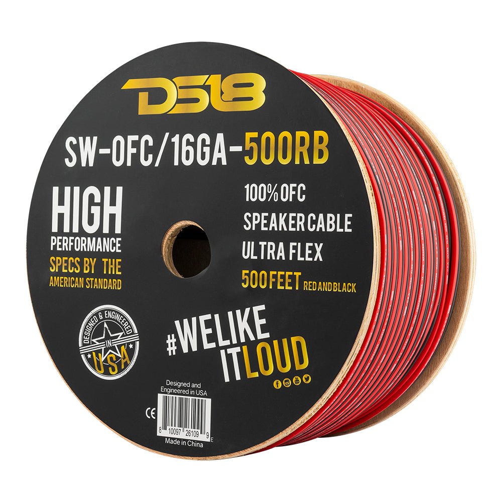 16-GA OFC 100% Copper Speaker Wire 500 Feet DS18